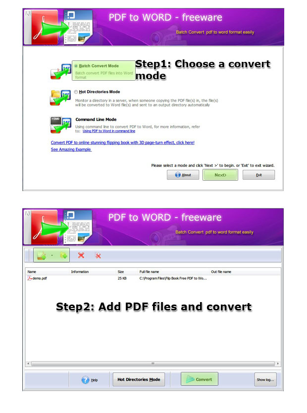 flash converter free pdf to word steps