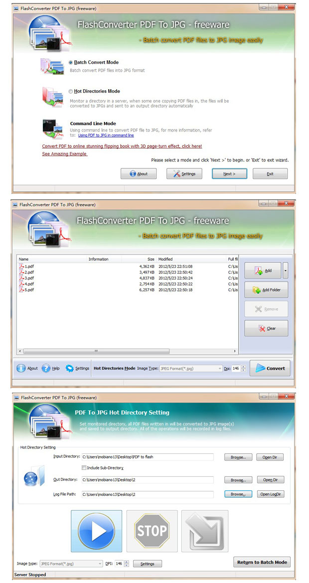 FlashConverter To JPG (freeware) screenshot FlashConverter To JPG (freeware) screenshot