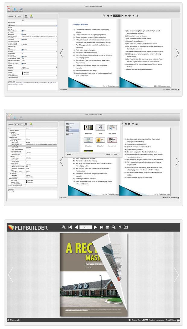 pdf_to_flash_converter_mac_screenshots