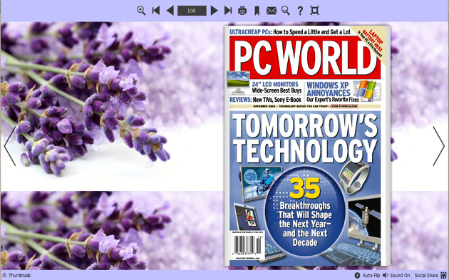 PDF To Flash Converter Themes for The Love of Lavender 1.0 full