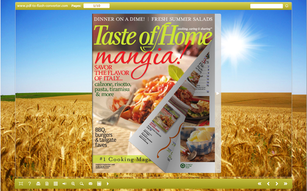 PDF to Flash Converter Themes for Wheat screenshot PDF to Flash Converter Themes for Wheat screenshot
